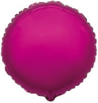 Ballon mylar rond rose